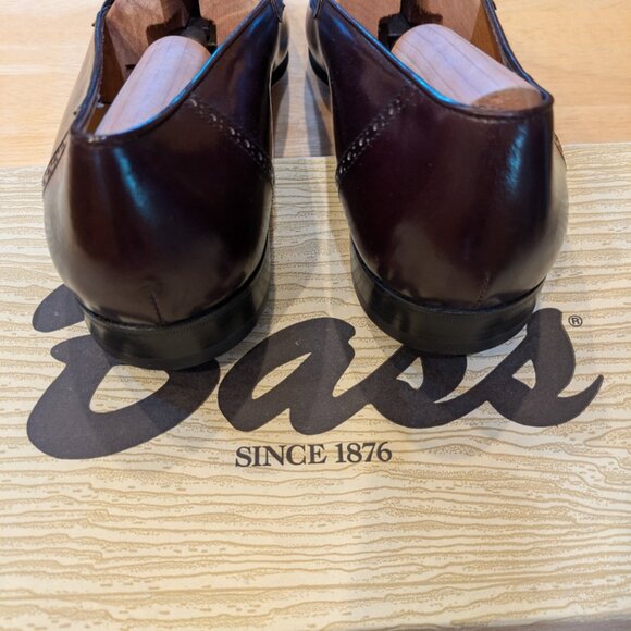 VINTAGE Ferragamo Caronte, Burgundy, Men's Size 9-1/2 D, Made in Italy - Picture 4 of 10